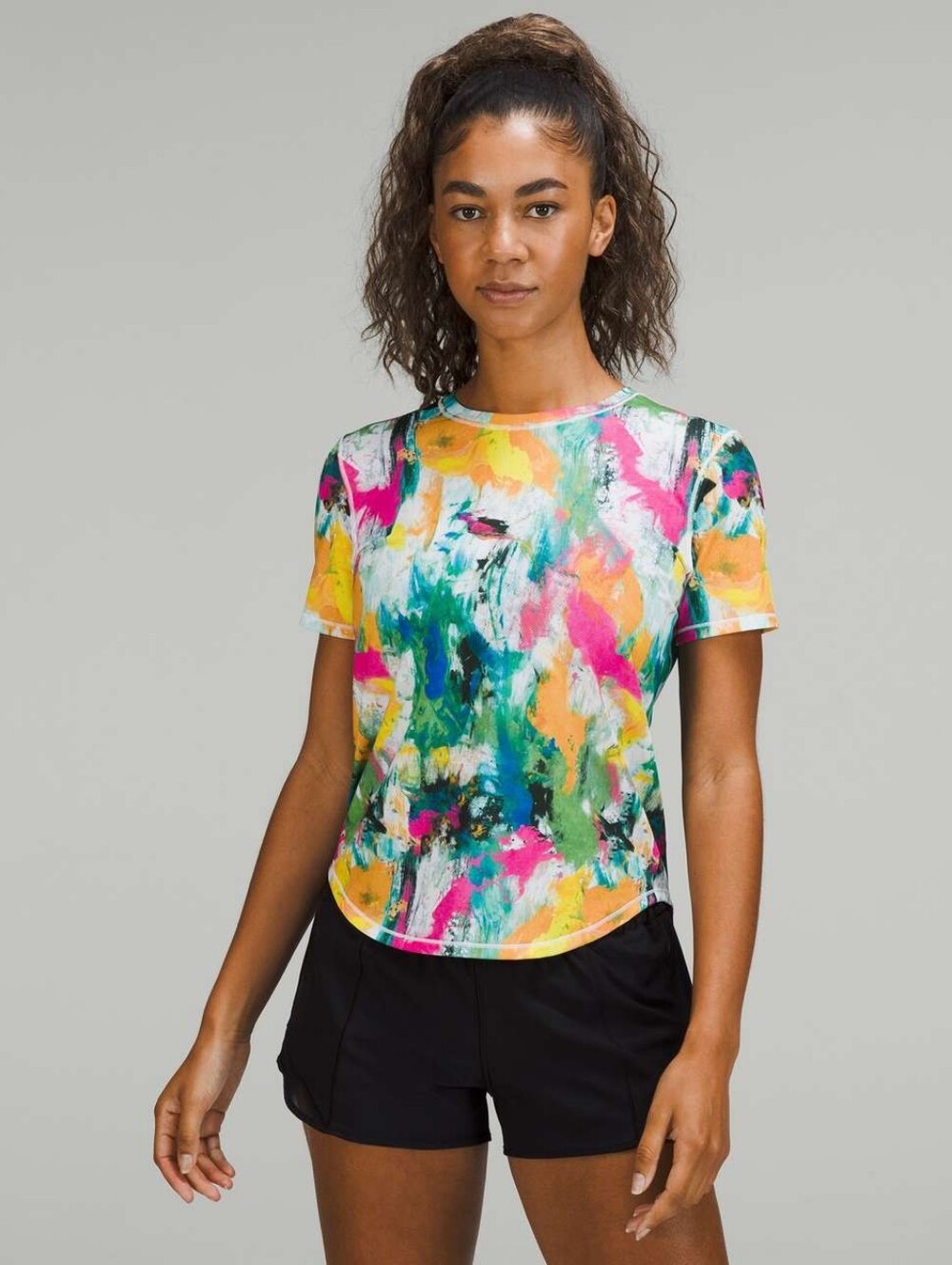 Lululemon High Neck Running & Training T- Shirt